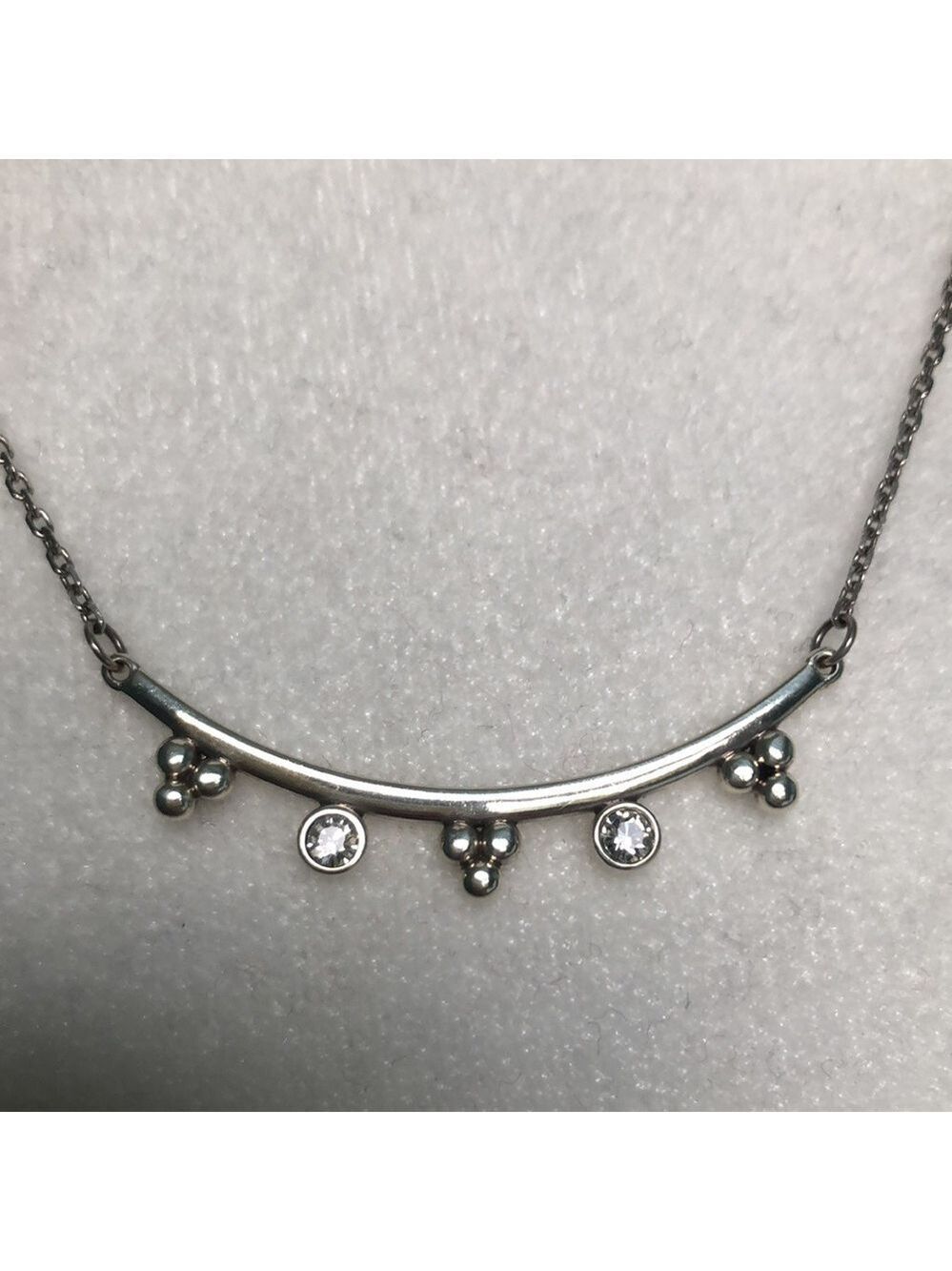 Brighton Twinkle Granulation Bar Necklace NWT